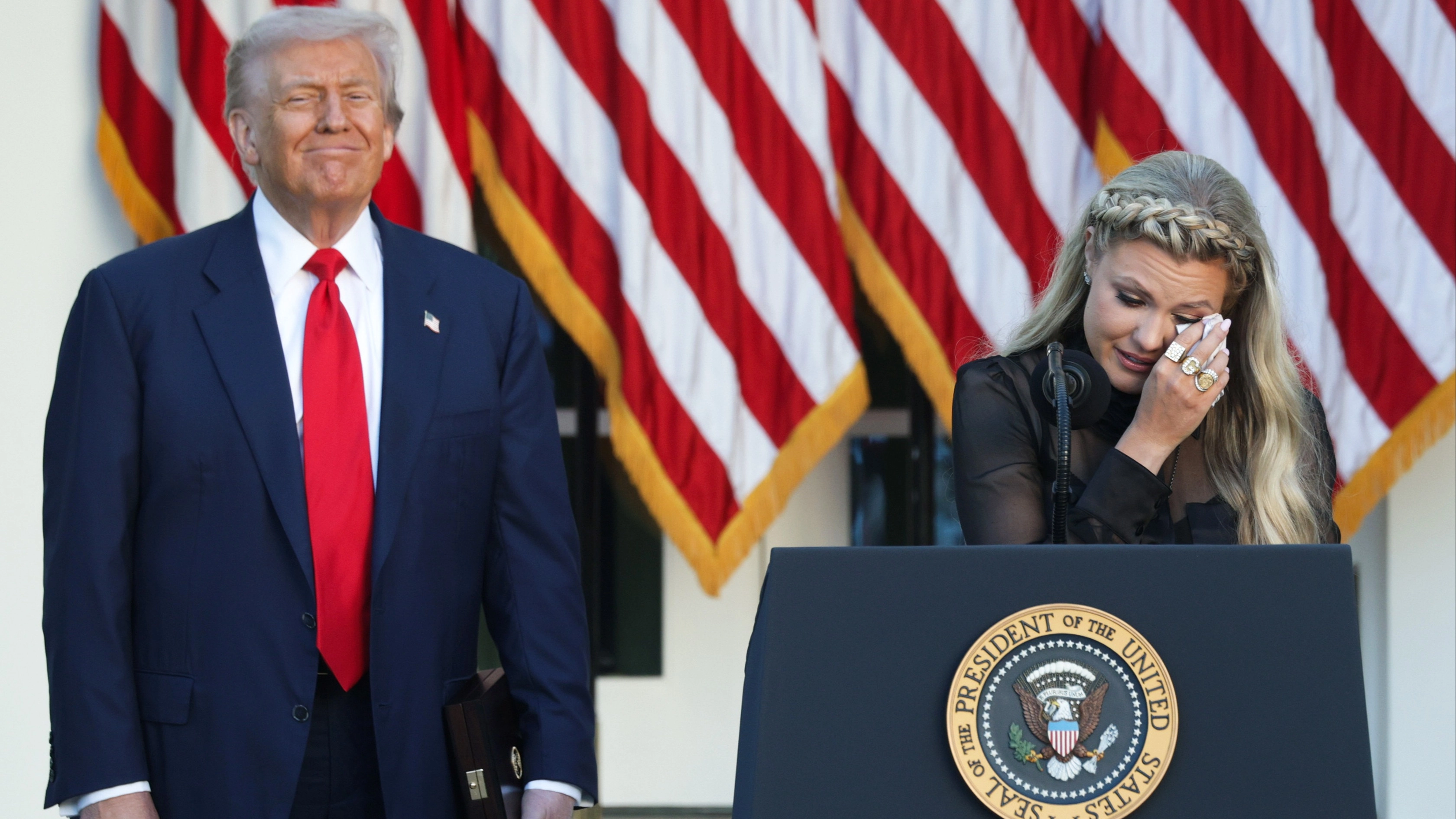 Donald Trump's 'repulsive' comments about his own attempted assassination at Charlie Kirk memoriam spark backlash