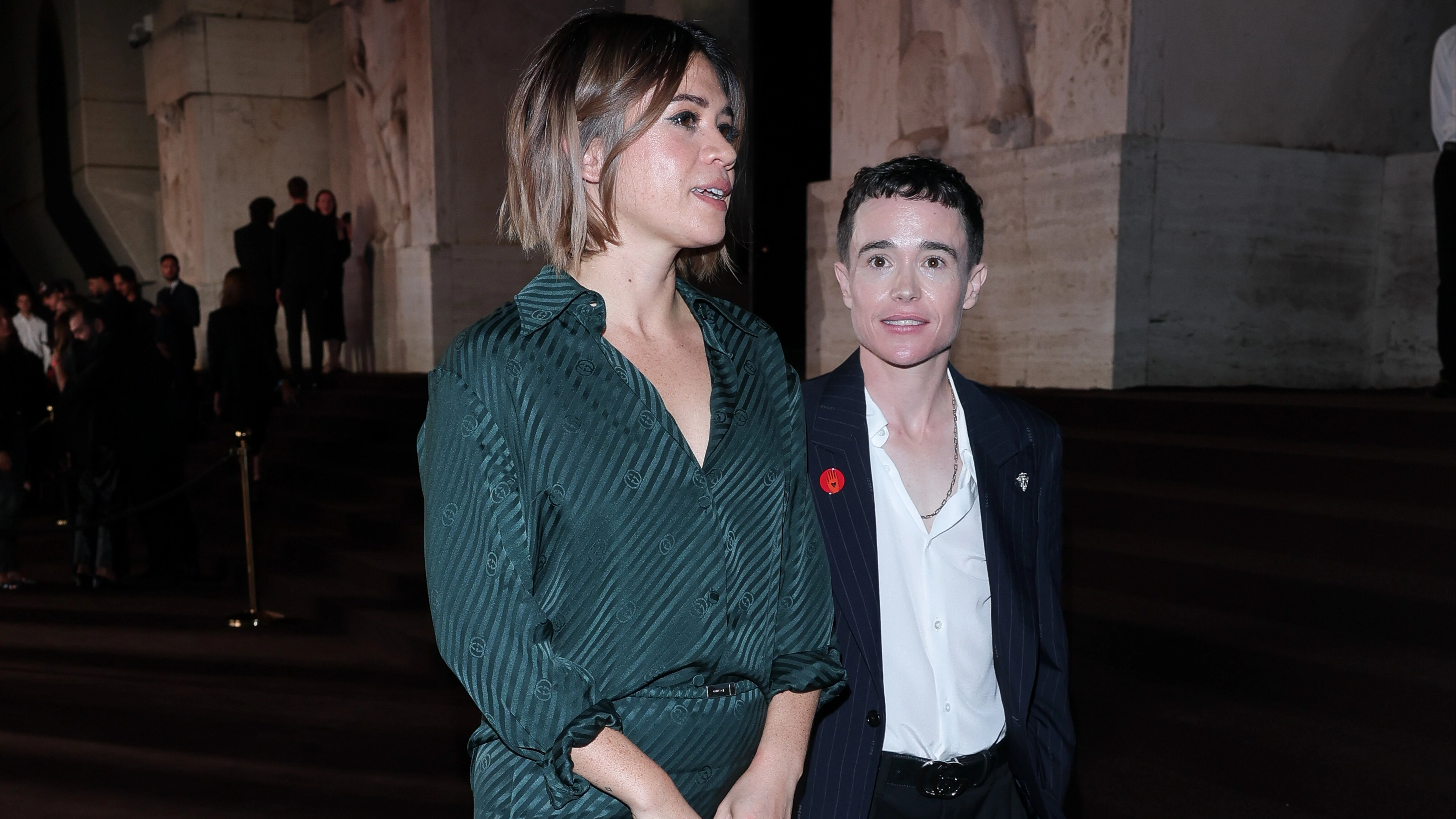 Elliot Page makes red carpet debut with first partner since coming out as trans