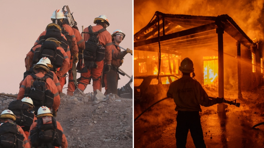 Nearly 400 prisoners are helping during LA wildfires but it’s left some major questions