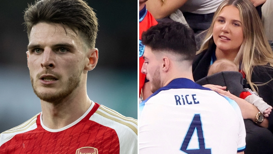 Football fans slammed for cruel body-shaming trolling about Declan Rice's girlfriend