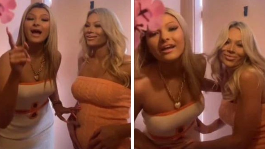 Woman hits back at trolls after revealing she's pregnant at the same time as her mum