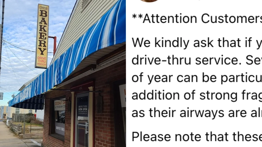 Bakery praised after telling customers they shouldn’t enter shop if they’re wearing perfume