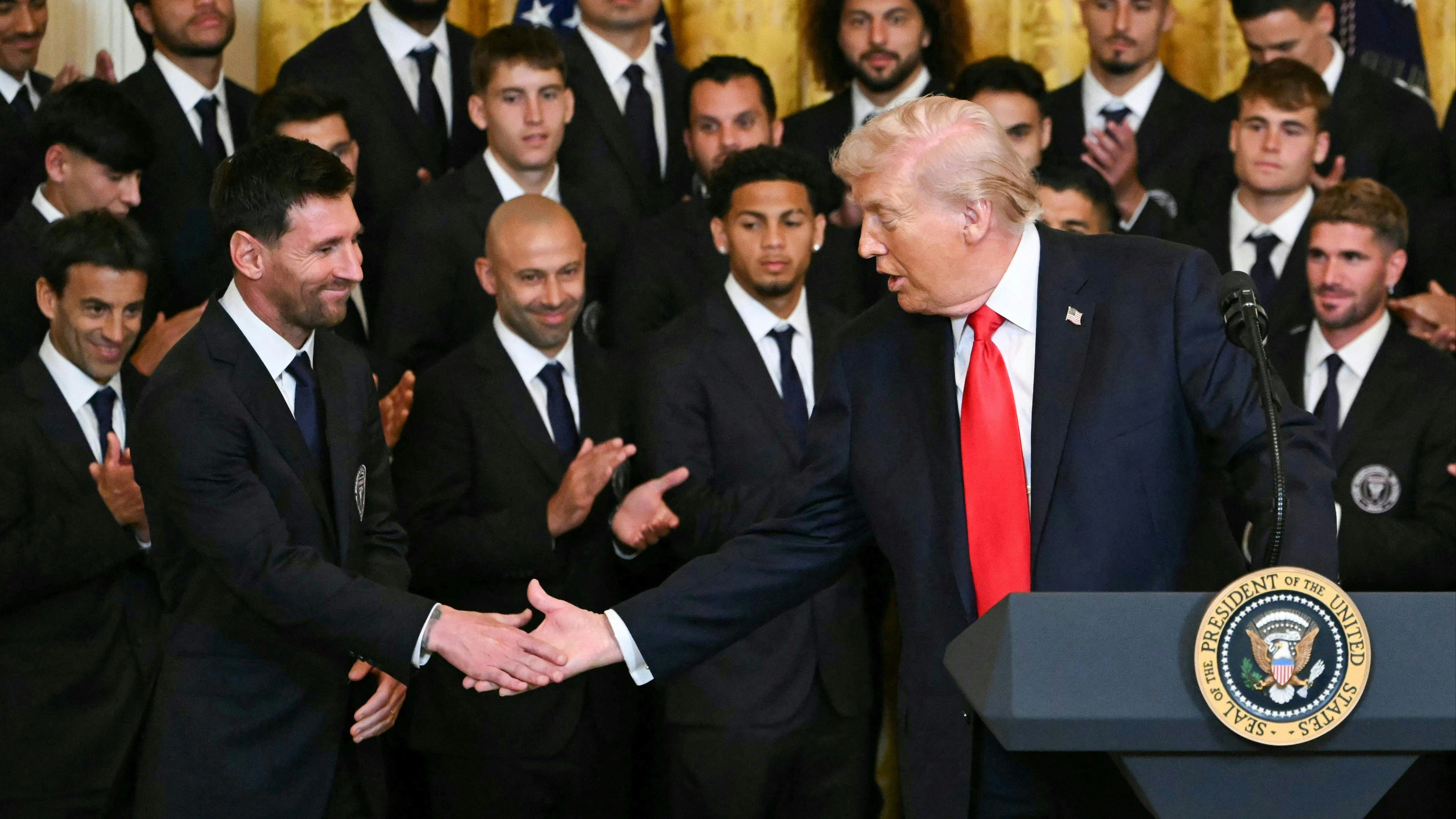 Donald Trump’s comments in front of football team leaves people stunned