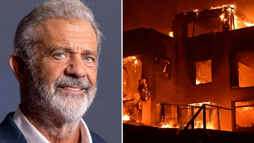 ‘Emotional’ Mel Gibson speaks out after his home is destroyed in LA wildfires whilst filming Joe Rogan podcast