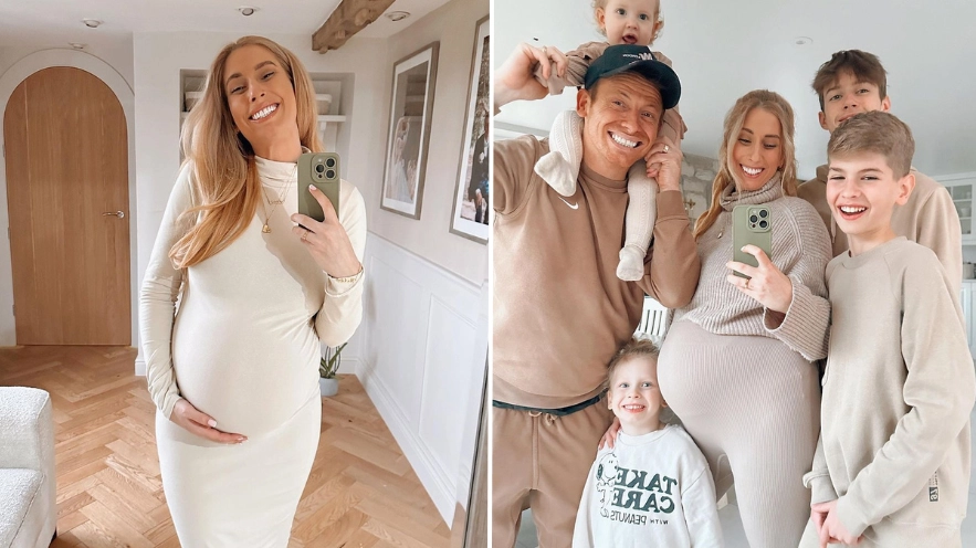 Stacey Solomon shares adorable family pic ahead of due date