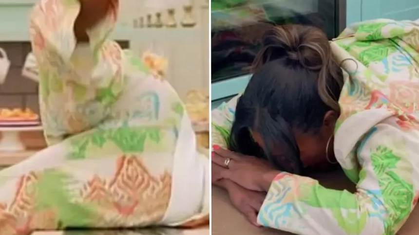 Great British Bake Off takes dramatic turn as Alison Hammond falls to floor sparking chaos
