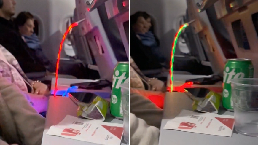 Passenger slammed as ‘selfish’ after disrupting six-hour flight with flashing device