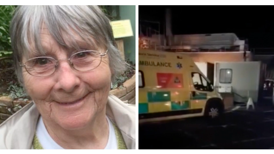 Woman shares shocking video as her elderly mum is left waiting nine hours in an ambulance