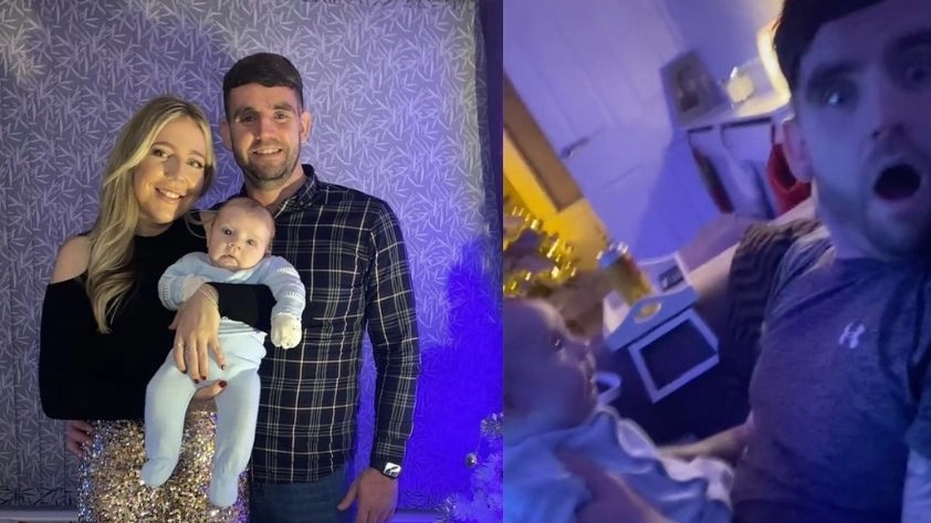 Moment Mum Captures 11 Week Old Baby Saying Hello