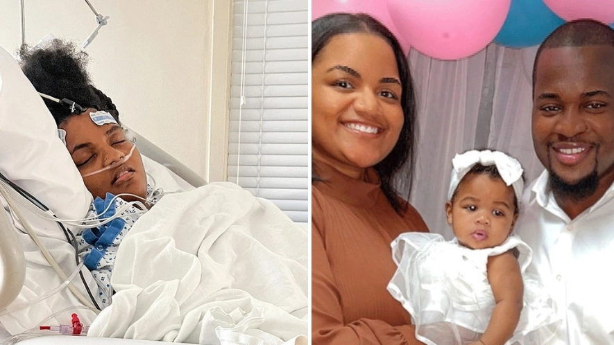New mum shares the one warning sign for cardiac arrest after she was left in life-threatening condition