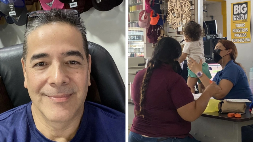 Boss hailed a hero after turning office into nursery so new mum could keep her job