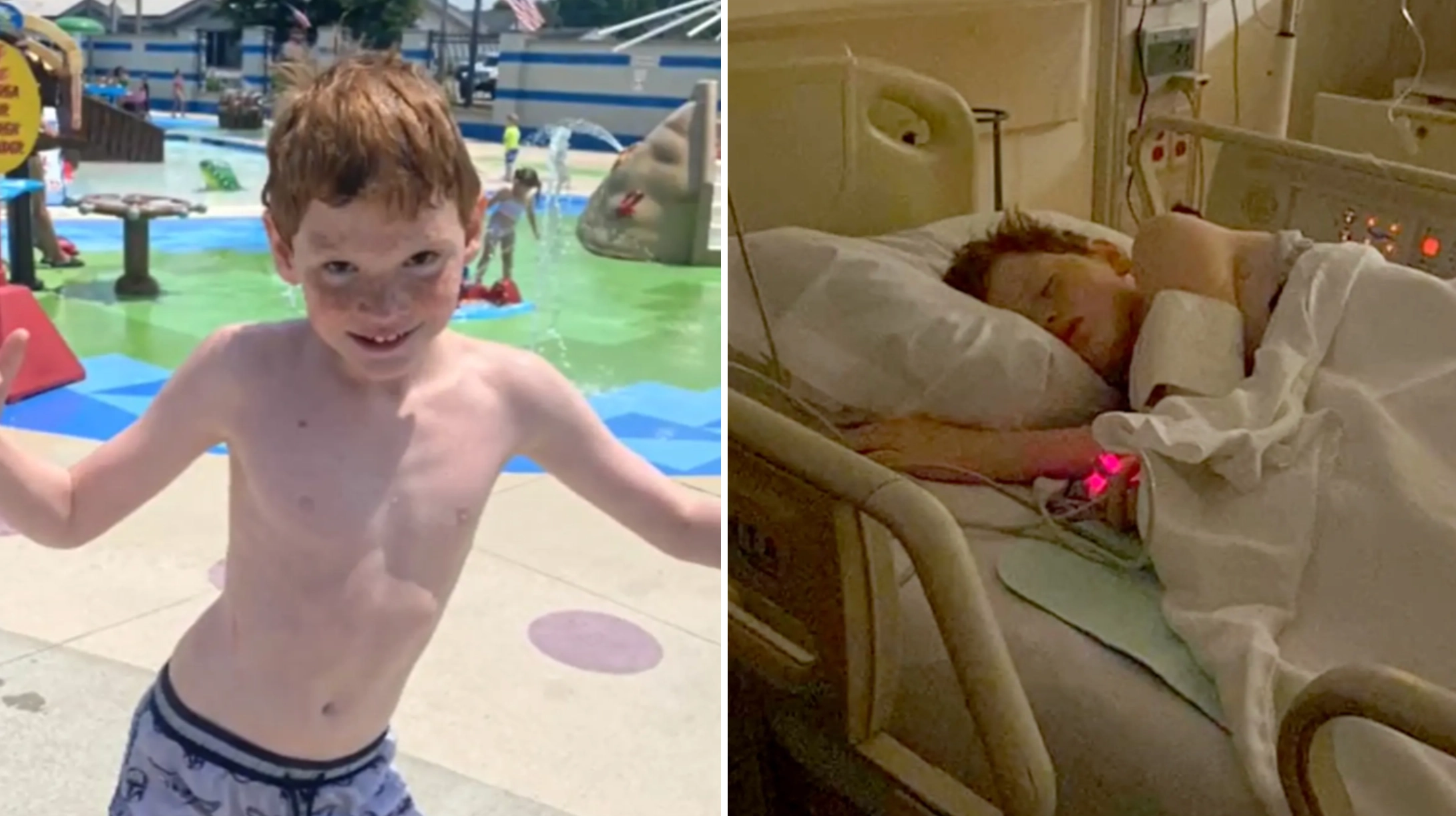 Boy, 10, rushed to hospital and almost died after drinking too much water