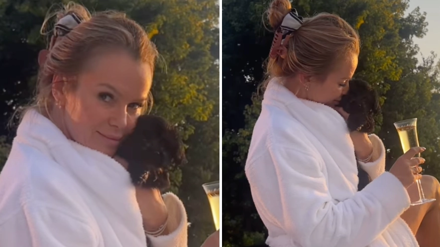 Amanda Holden hilariously calls herself out after spotting NSFW detail in ‘romantic’ video