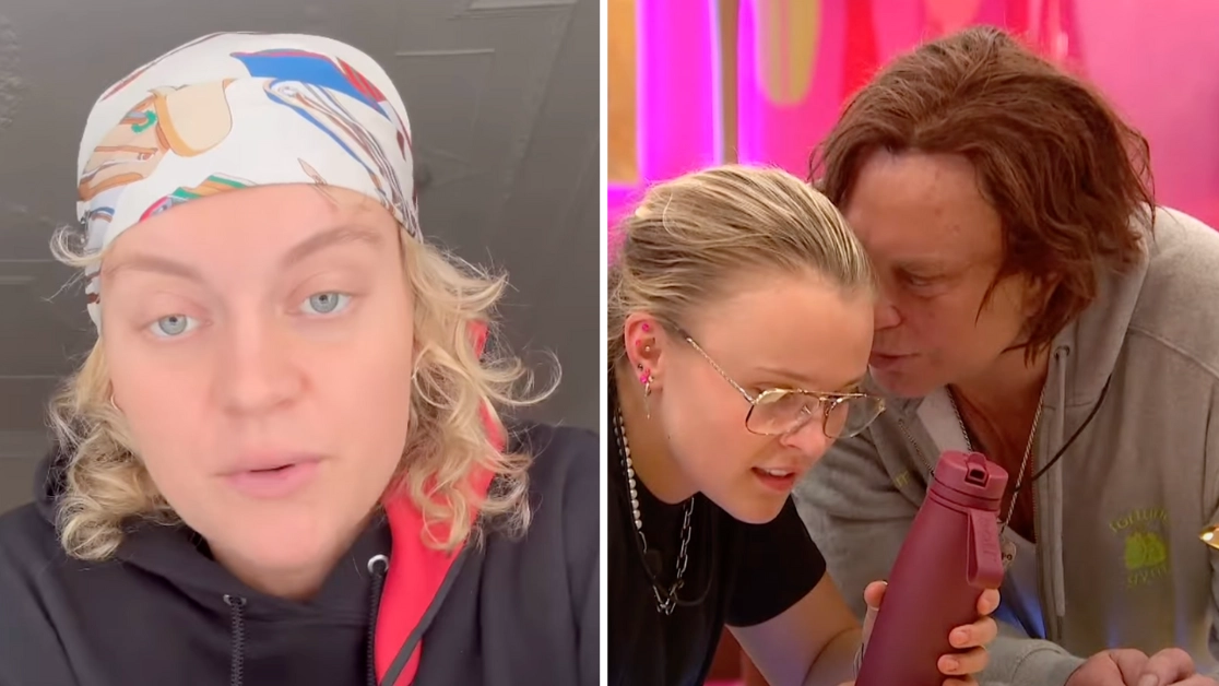 JoJo Siwa's partner makes heartbreaking point after calling out Mickey Rourke's homophobic 'rape joke'