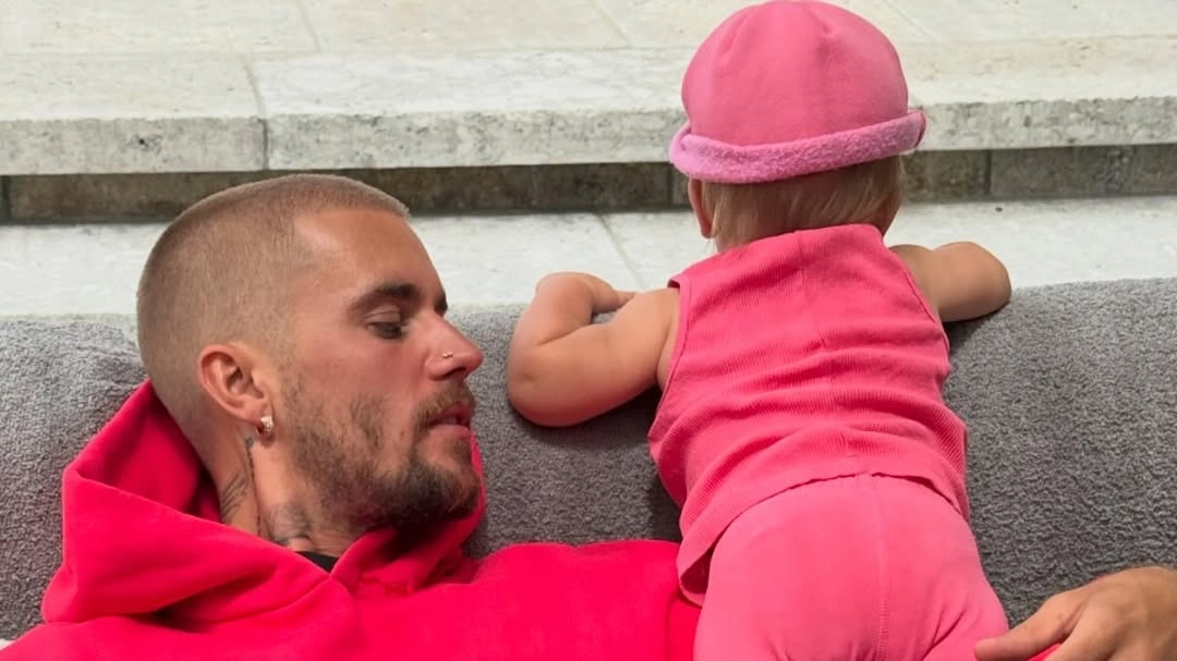 Justin Bieber shares cute photo with son but fans are looking at something else entirely after spotting 'weird' detail
