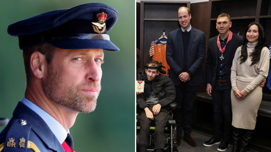 Prince William's touching gesture to late rugby player Rob Burrow’s wife Lindsey