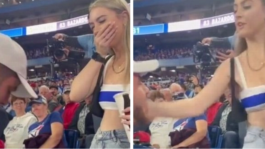 Woman divides opinion after slapping boyfriend when he proposed with gummy ring