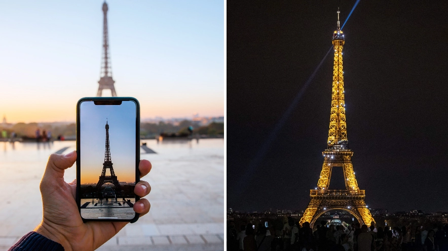 Why you are breaking the law if you take a photo of the Eiffel Tower at night but not the daytime