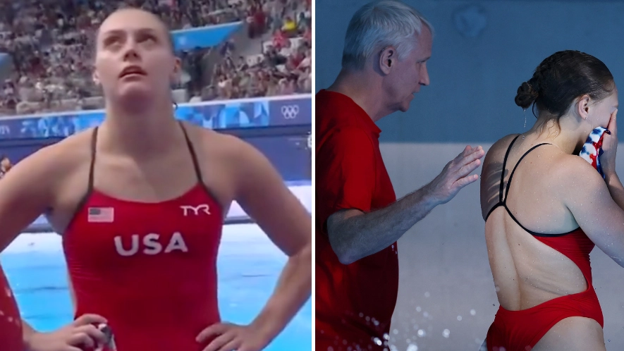 Olympic diver who scored zero after shocking mid-air collision breaks silence