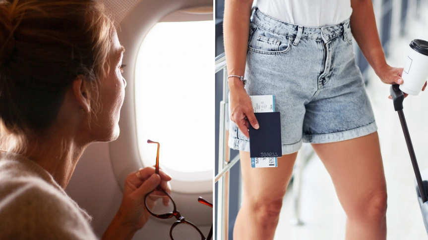 Flight attendant reveals why you should never wear shorts on a plane