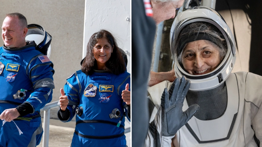 'Stranded' NASA astronauts' major appearance change explained as before and after photos show major effects of nine months in space