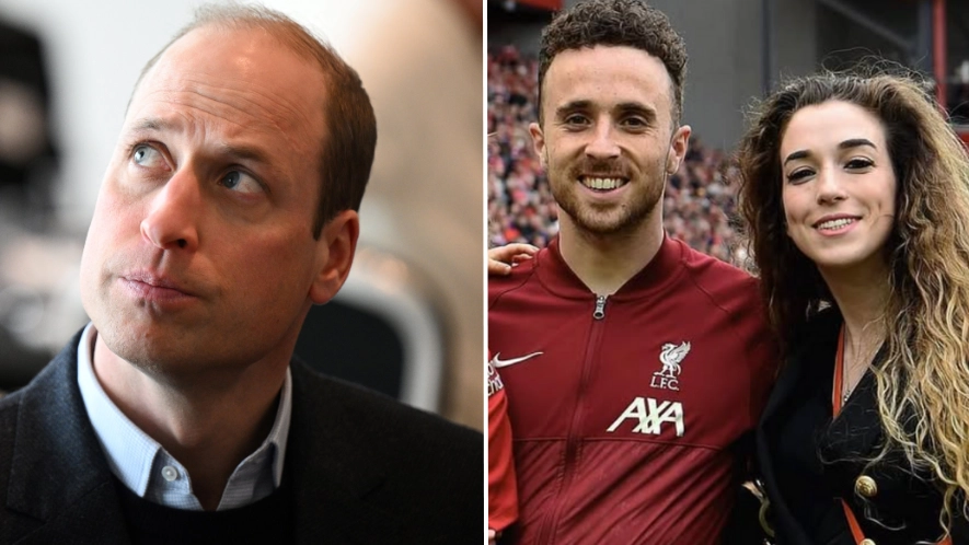 Prince William issues statement following death of footballer Diogo Jota just days after his wedding