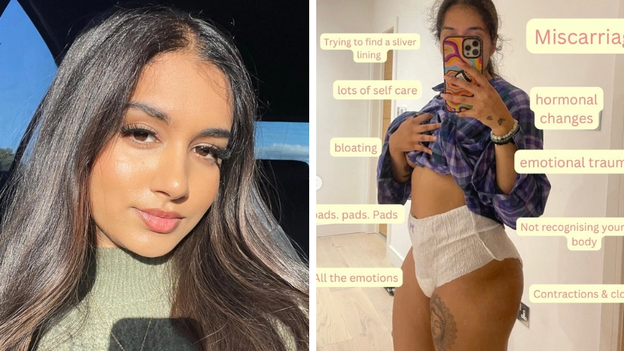 Woman shares 'real' body photos during miscarriage in bid to end pregnancy loss stigma