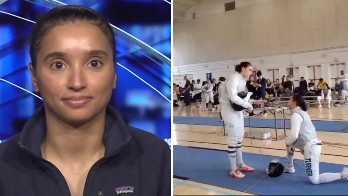 Fencer who took knee and refused to face trans opponent receives major award over controversial moment
