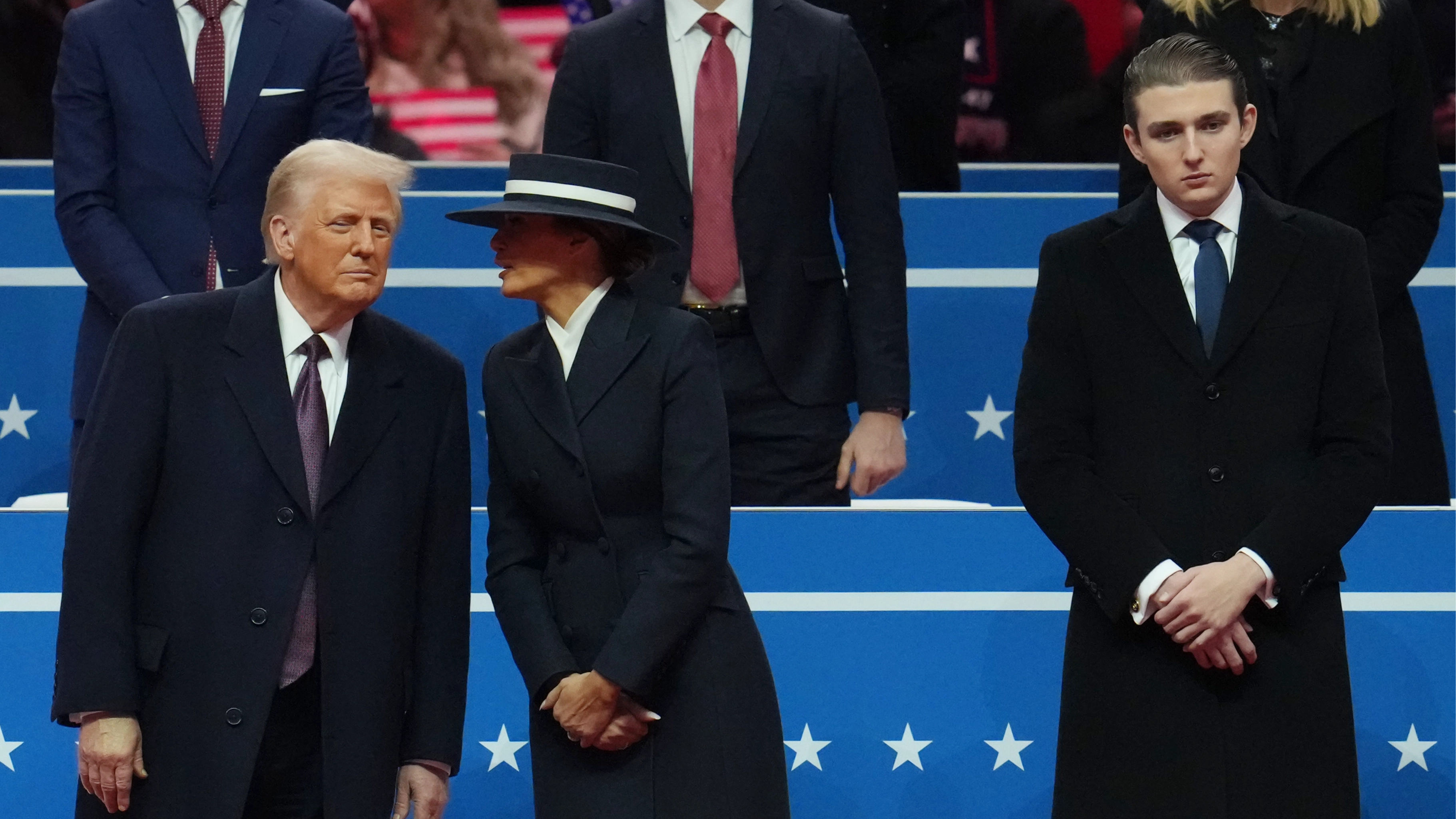 How tall Barron Trump actually is as photos show him towering over Donald and Melania