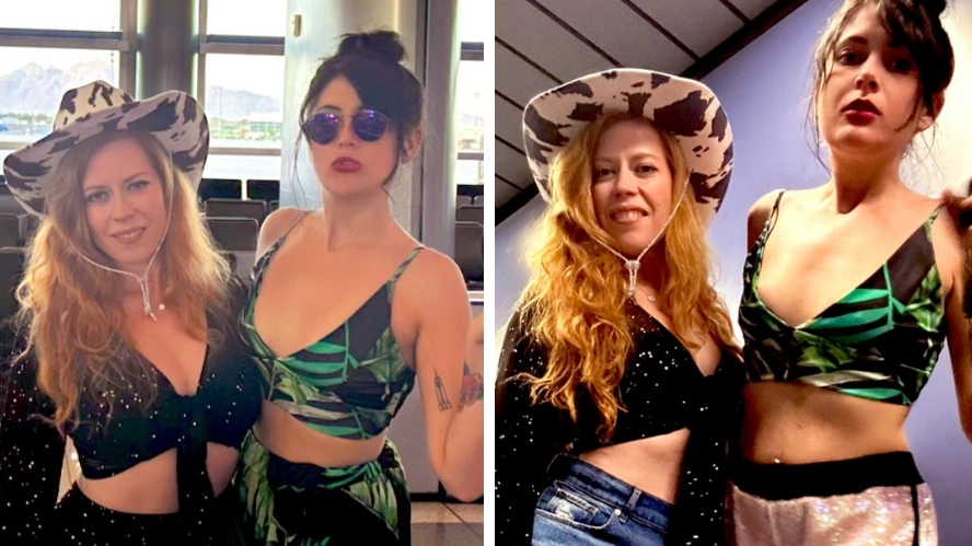 'Humiliated' women claim they were 'forced to change clothes with no cover' to board flight
