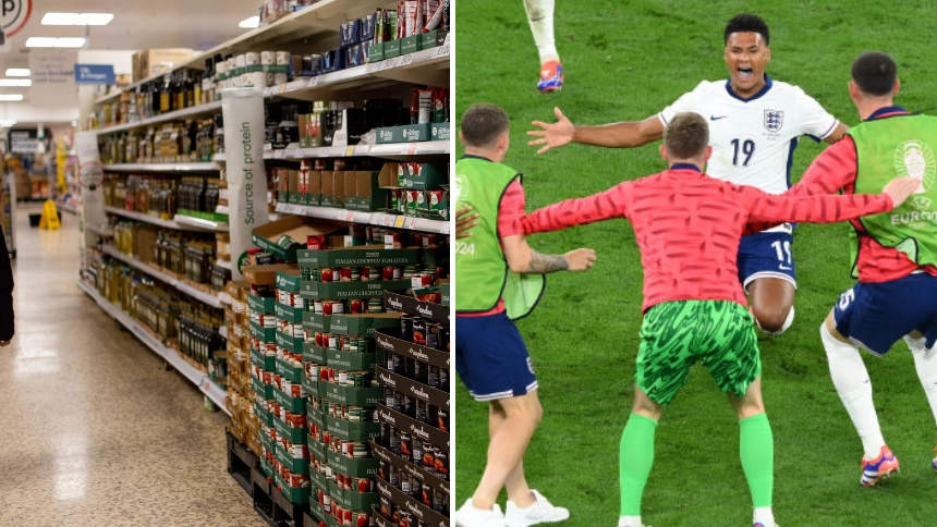 Supermarket will close almost 2,000 stores early on Sunday after England made Euros final
