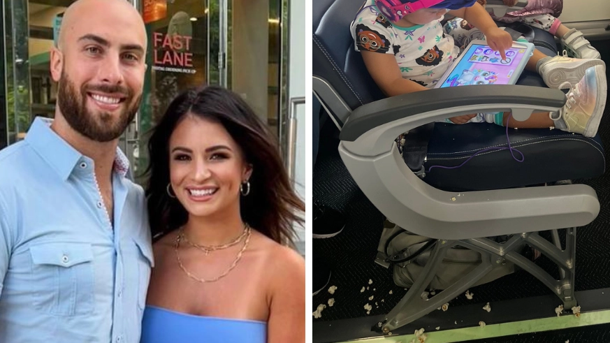 Man slams airline for making pregnant wife clean up toddler’s mess on her ‘hands and knees’