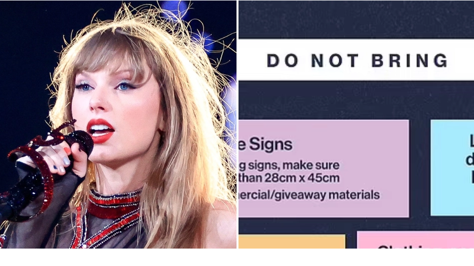 Taylor Swift fans outraged over strict list of items banned from shows