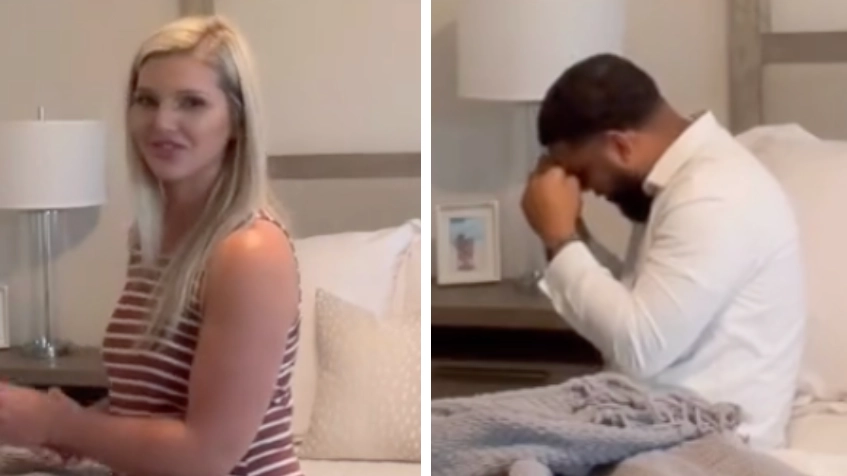 Man screams 'no' when his wife reveals that she's pregnant with their fourth child