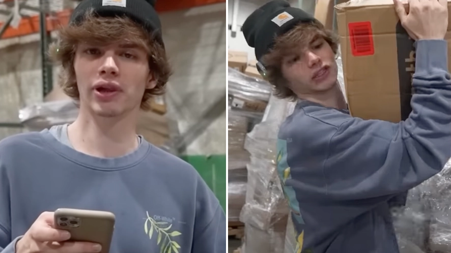 Man 'hits the jackpot' after paying over £500 for pallet of Amazon returns