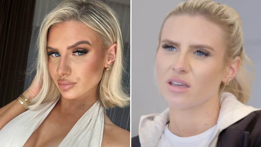 Chloe Burrows breaks down in tears after opening up about fake romance with Too Hot to Handle star Harry Johnson