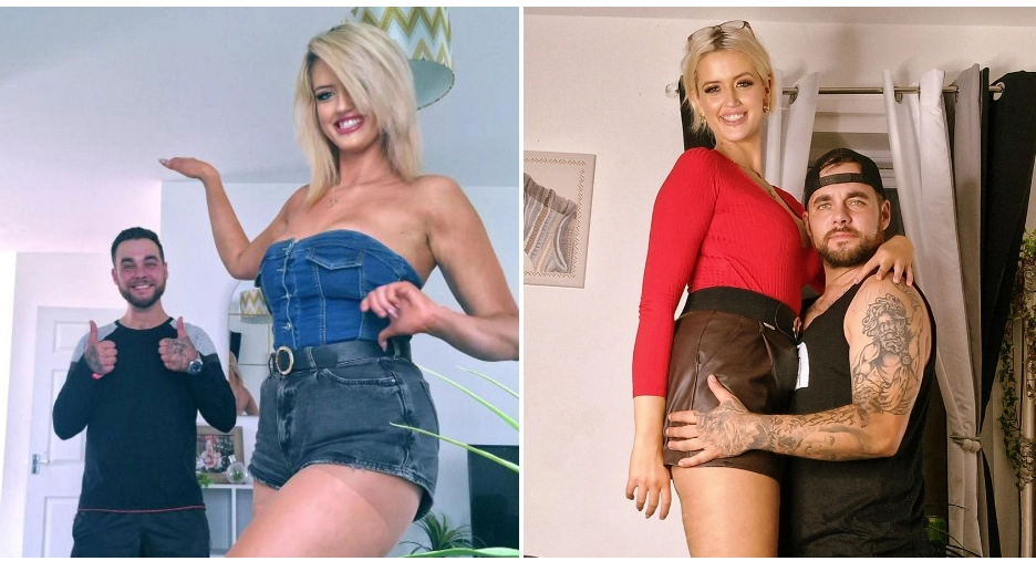 Woman who's 7 inches taller than her boyfriend defends their relationship