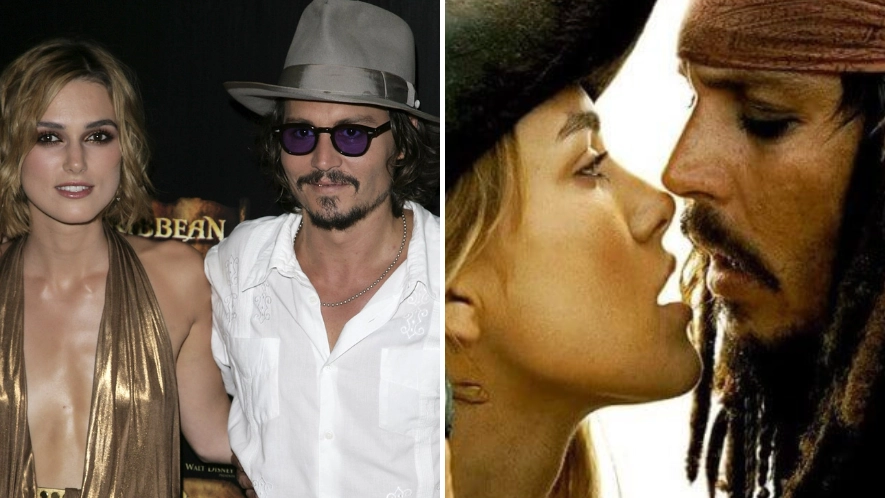 Johnny Depp had honest admission about ‘awkward’ kiss with Keira Knightley when she was just a teenager