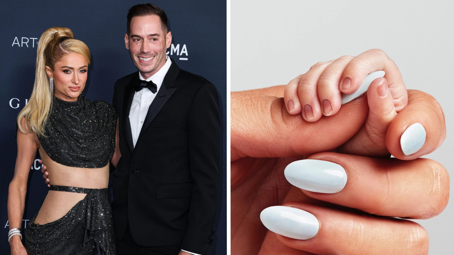 Paris Hilton has welcomed a newborn baby with her husband Carter Reum