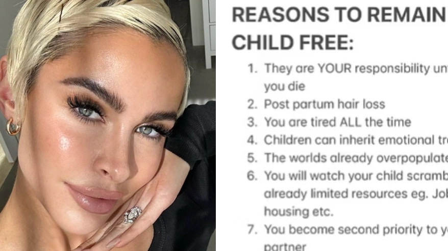 Woman defends herself after receiving backlash for listing 118 reasons not to have children