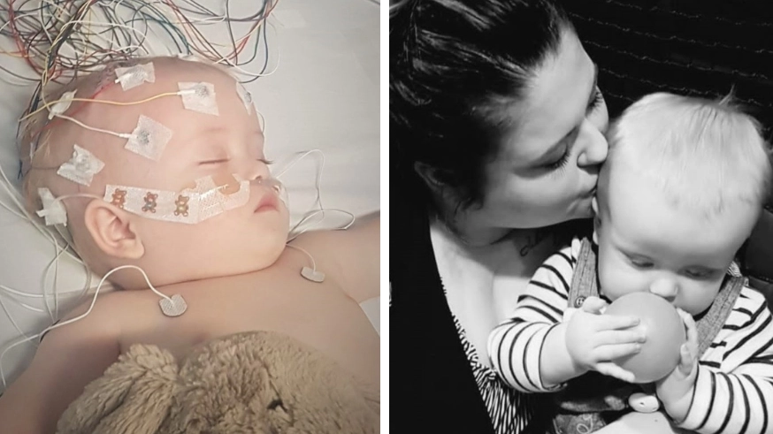 Baby boy diagnosed with brain tumour after GP dismissed mum 18 times