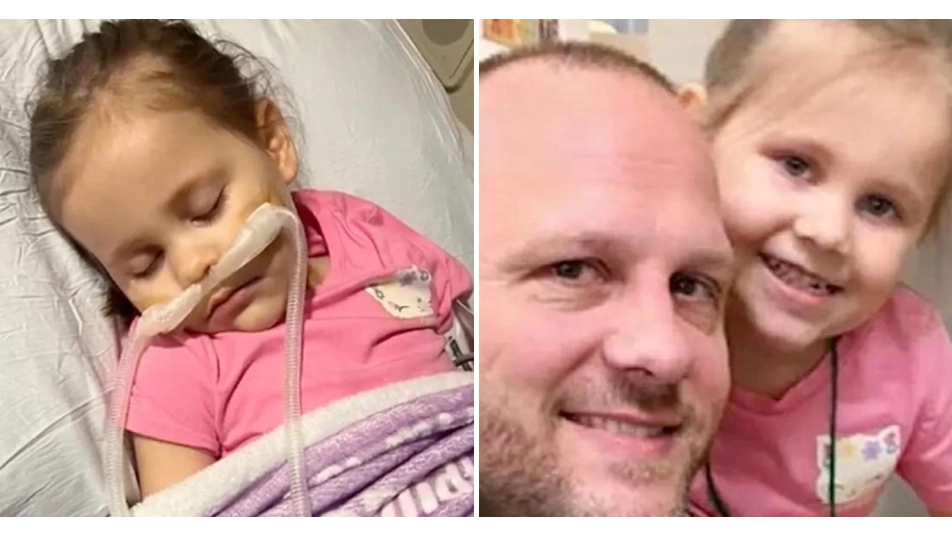 Four-year-old girl was left fighting for her life in a coma after doctors thought she just had a common cold