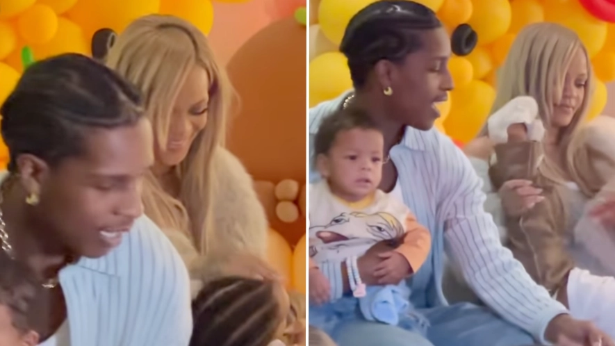 Rihanna defended by fans after video of her holding her baby goes viral
