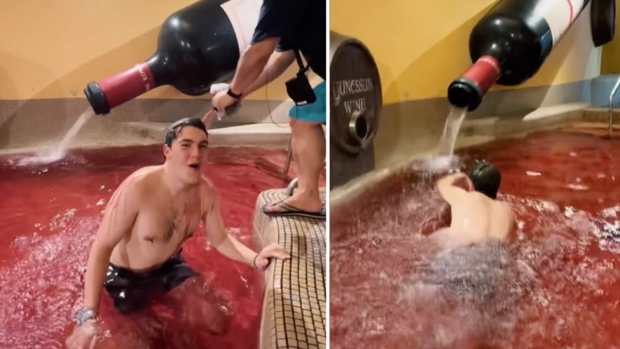 You Can Swim In A Swimming Pool Filled Entirely With Red Wine