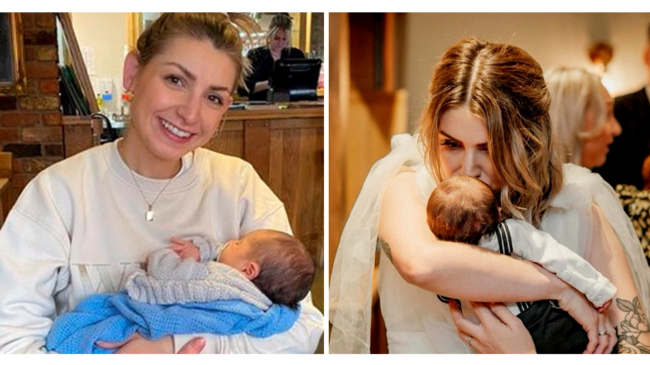 Mum says she has no regrets after getting married just 10 days after giving birth