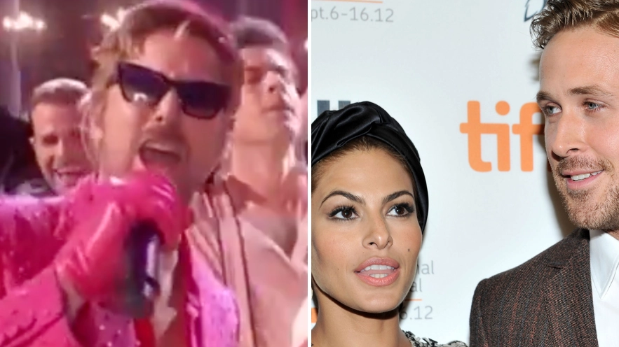 Ryan Gosling gave a sweet nod to wife Eva Mendes during his Oscars performance