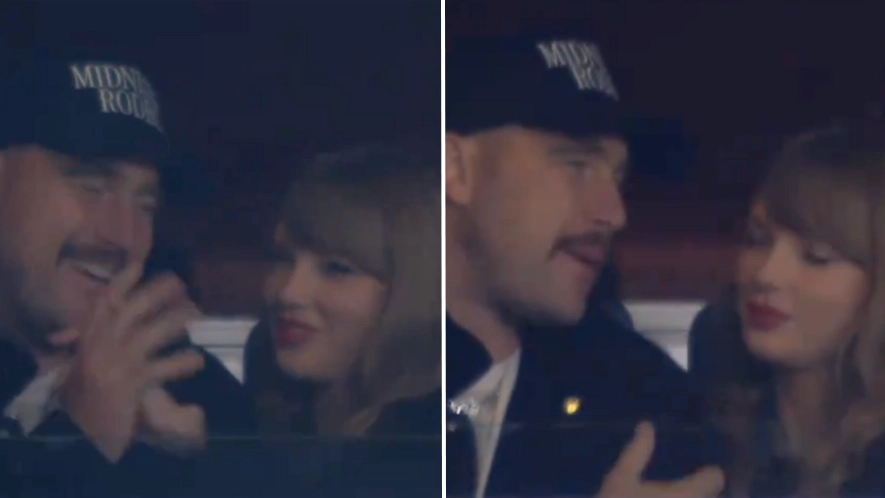Lip reader reveals what Travis Kelce said to Taylor Swift as fans can't get over surprise appearance 