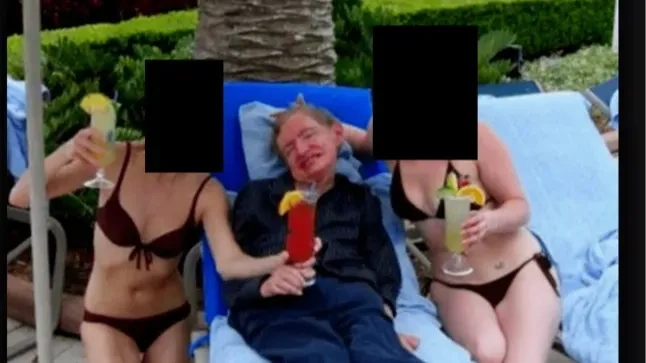 Stephen Hawking's family defend Epstein files photo of him with two unidentified women