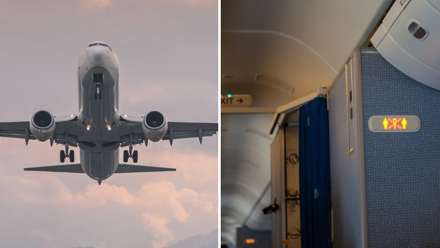 Fury as passengers 'lock toddler' in plane toilet to stop her crying