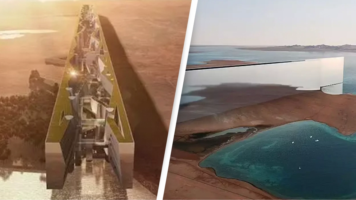Saudi Arabia's $1 trillion skyscraper which stretches 75 miles is now under construction